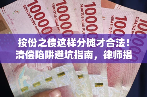 北京按份之债这样分摊才合法！清偿陷阱避坑指南，律师揭秘关键条款