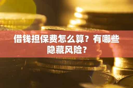 北京借钱担保费怎么算？有哪些隐藏风险？
