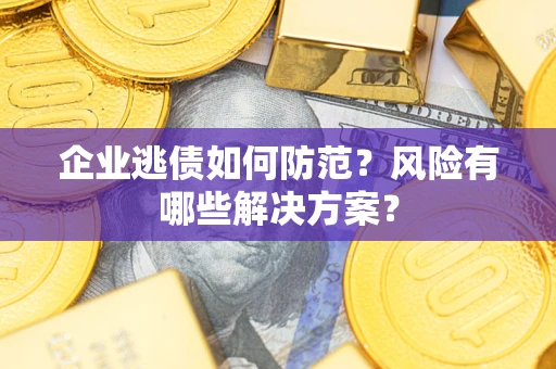 北京企业逃债如何防范？风险有哪些解决方案？