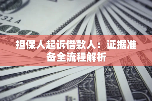 北京担保人起诉借款人：证据准备全流程解析