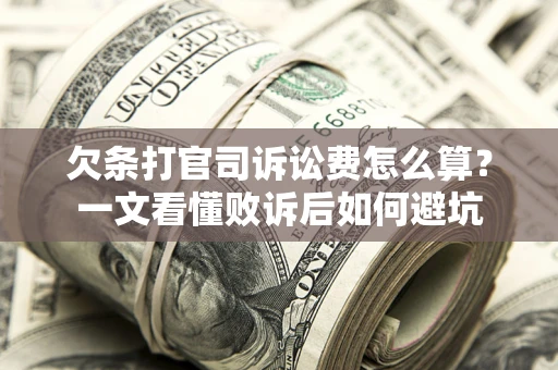 北京欠条打官司诉讼费怎么算？一文看懂败诉后如何避坑